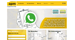 Desktop Screenshot of apm-personal.de