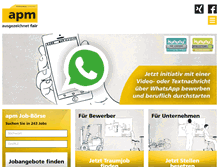 Tablet Screenshot of apm-personal.de